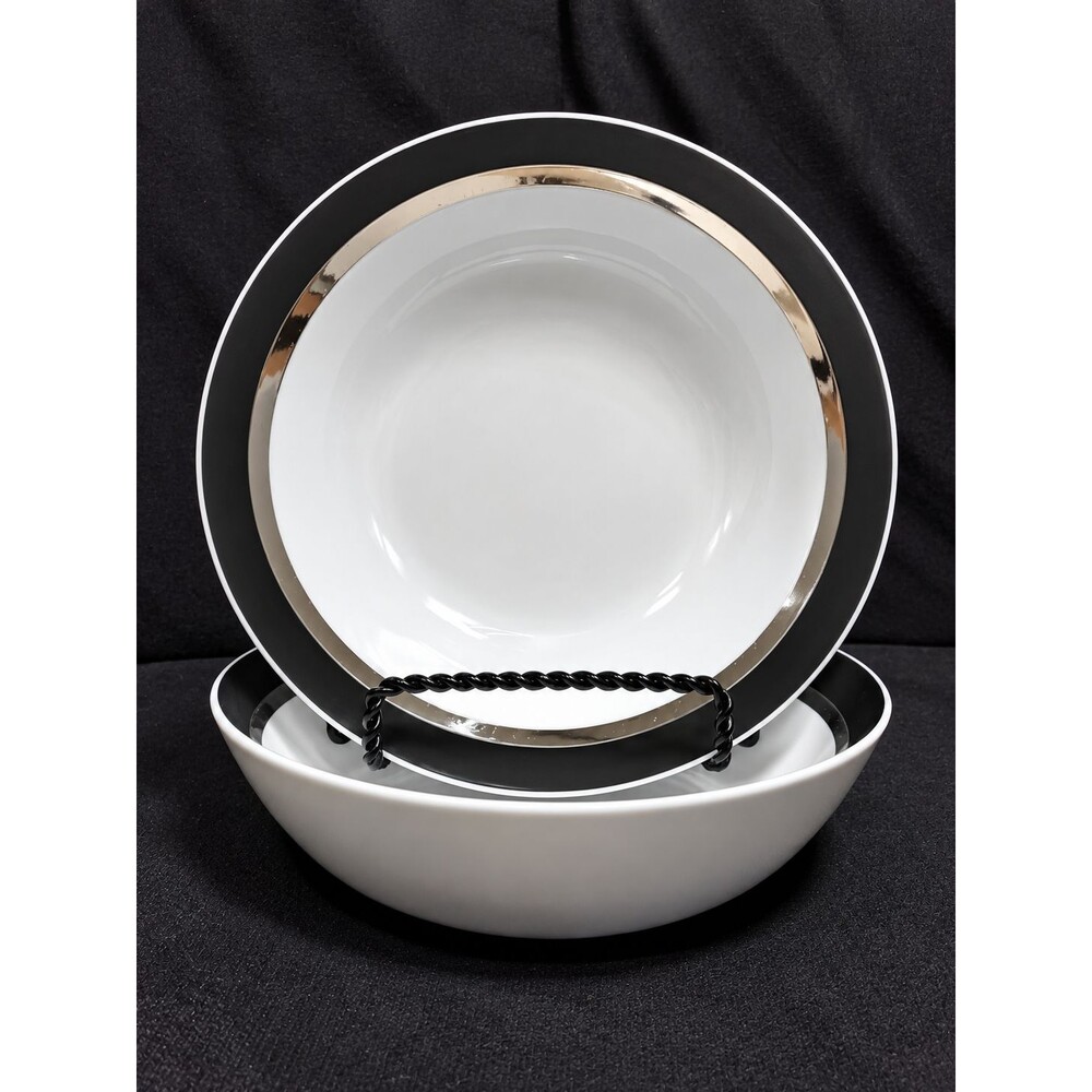 Mikasa Pivotal Montina 5023 Coupe Soup Bowls 7" Set of 2 Ben Seibel Japan